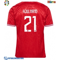 Fotballdrakt Herre Danmark Morten Hjulmand #21 Hjemmedrakt EM 2024 Kortermet